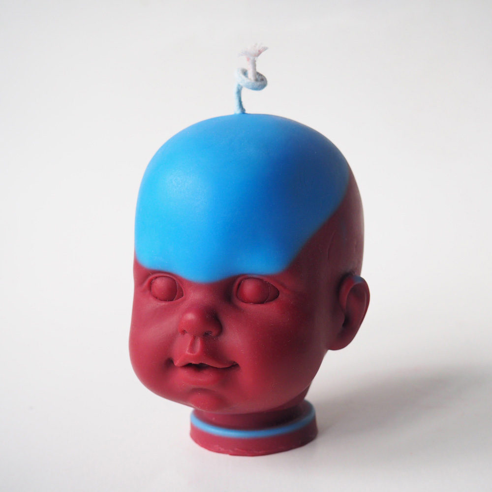 Alien Soy Wax Doll Head Candle